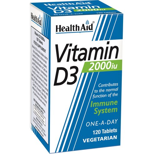 Health Aid Vitamin D3 2000iu 120tabs