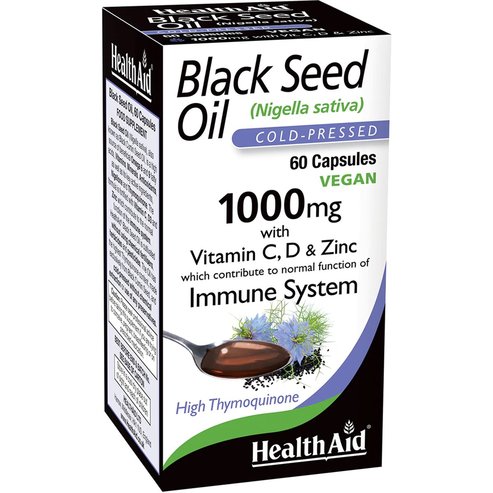 Health Aid Black Seed Oil 1000mg 60caps