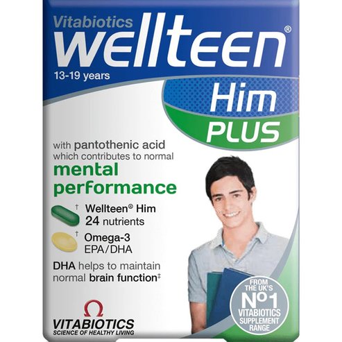 Vitabiotics Wellteen Him Plus 56tabs (28tabs & 28caps)