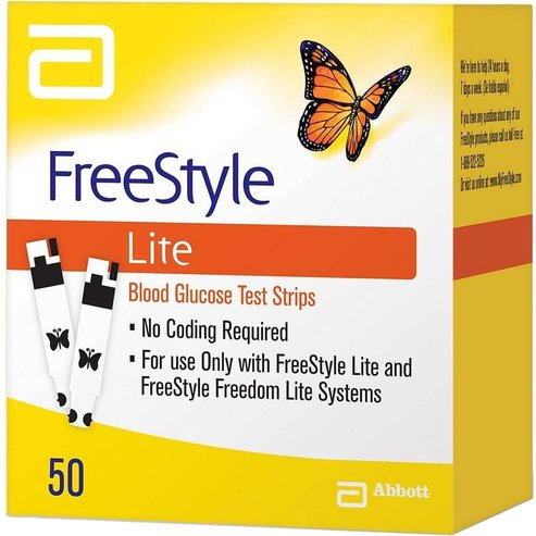 Abbott FreeStyle Lite Blood Glucoze Test Strips 50 бр