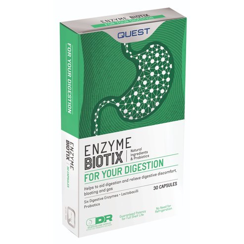 Quest Enzyme Biotix with 6 Digestive Enzymes & Probiotics 30caps
