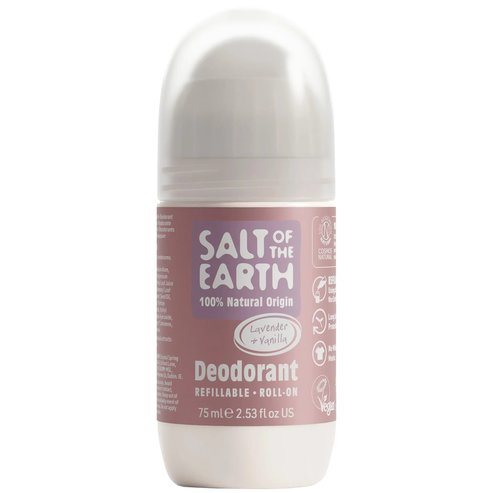 Salt of the Earth Natural Refillable Roll-On Deodorant 75ml - Lavender & Vanilla