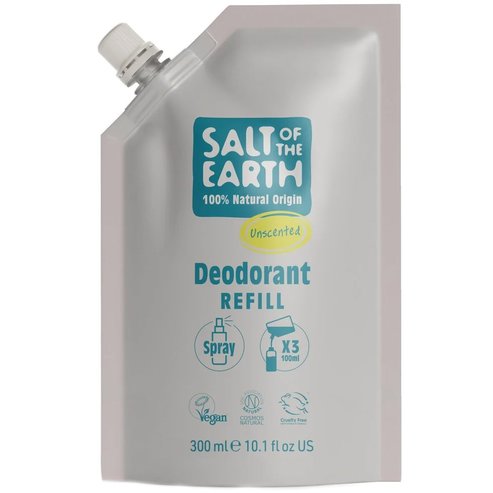 Salt Of The Earth Deodorant Spray Refill Резервен пълнител за дезодорант с натурален произход без аромат 300ml Unscented - Refill