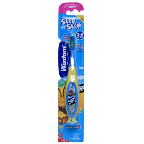 Wisdom Kids Step By Step 3-5 Years Soft Toothbrush 1 брой