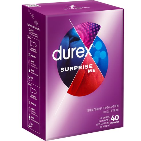 Durex Suprise Me Premium Variety Pack 40 бр