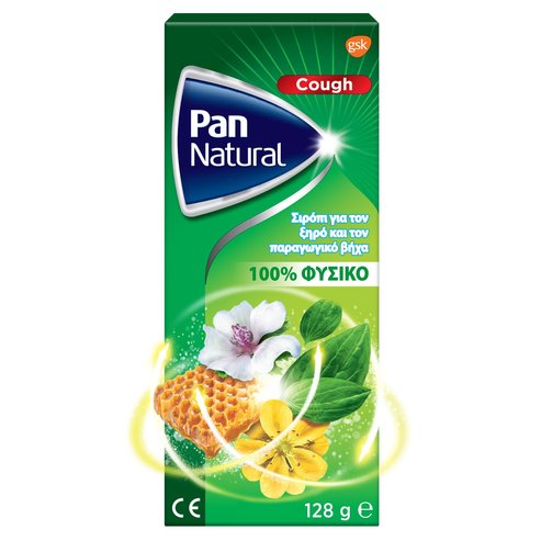 Pan Natural Cough Syrup for Dry & Productive Cough 128gr