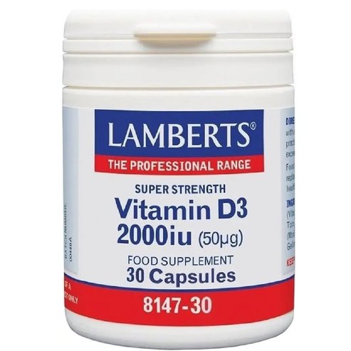 Lamberts Vitamin D3 2000iu, 30caps