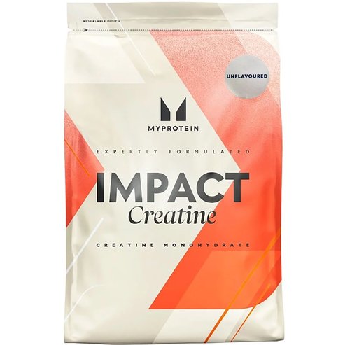 My Protein Impact Creatine Хранителна добавка с аминокиселина креатин монохидрат на прах за повишаване на физическата сила и представянето по време на тренировка без вкус 500g