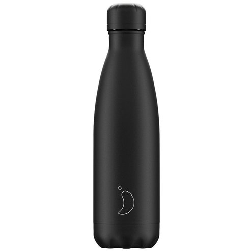 Chilly\'s Bottle Monochrome Edition All Black Термос от неръждаема стомана в черен матов цвят 500ml