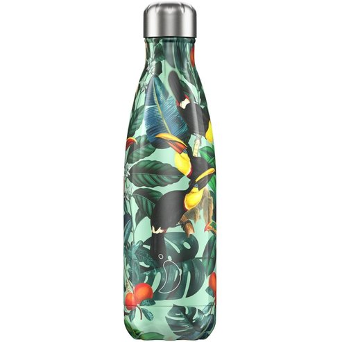 Chilly\'s Bottle Tropical Edition Toucan Термос от неръждаема стомана Тропически птици 500ml