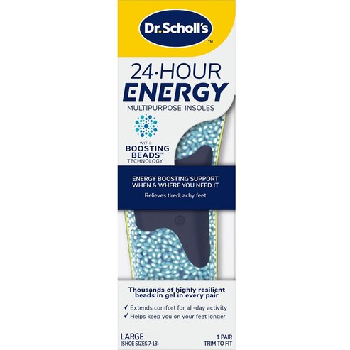 Scholl 24-Hour Energy Multipurpose Insoles 1 чифт- Large Νο 40 - 47,5