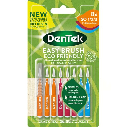 Dentek Easy Brush Interdental Brushes Size/ISO 1/2/3 0,45/0,5/0,6mm 8 бр