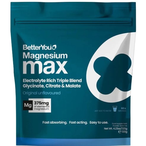 BetterYou Magnesium Max 3in1 Powder 120g - Original Unflavoured