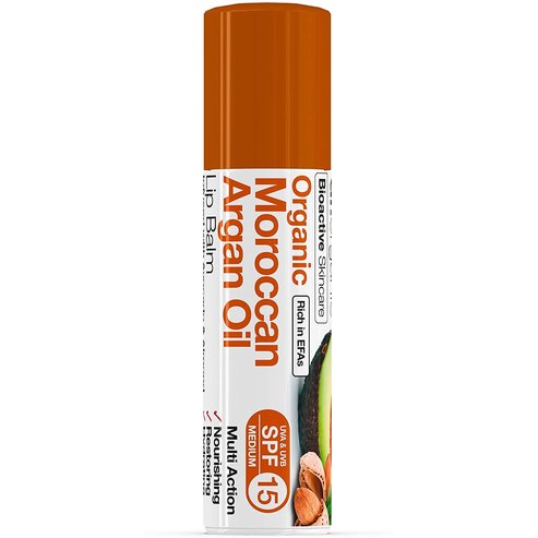 Dr Organic Moroccan Argan Oil Lip Balm Spf15, 5.7ml