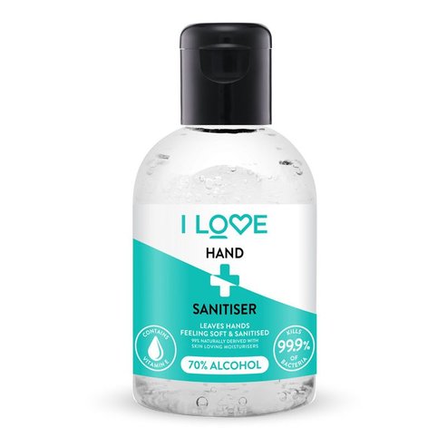 I love... Hand Sanitiser Antiseptic Gel 70% Alcohol 100ml