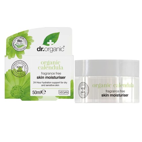 Dr Organic Organic Calendula Fragrance Free Skin Moisturiser Cream 50ml