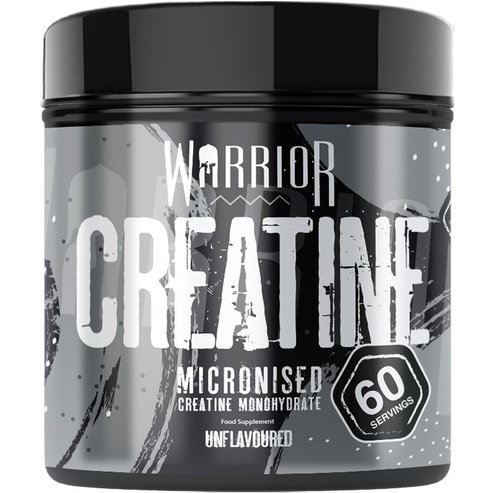 Warrior Creatine Micronised Mononydrate Unflavoured Хранителна добавка с креатин монохидрат за повишаване на мускулната сила & издръжливост, енергията & умствената яснота без вкус 300g