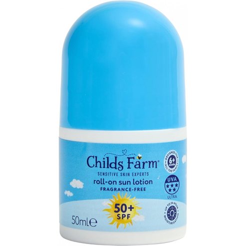 Childs Farm Fragrance-Free Roll-On Sun Lotion Spf50+, 50ml