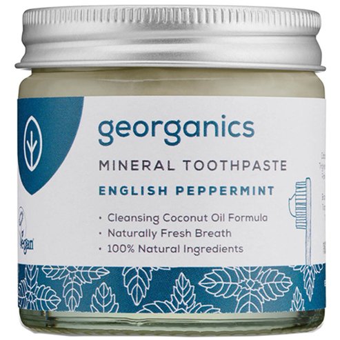 Georganics Peppermint Fluoride Free Mineral Toothpaste 60ml