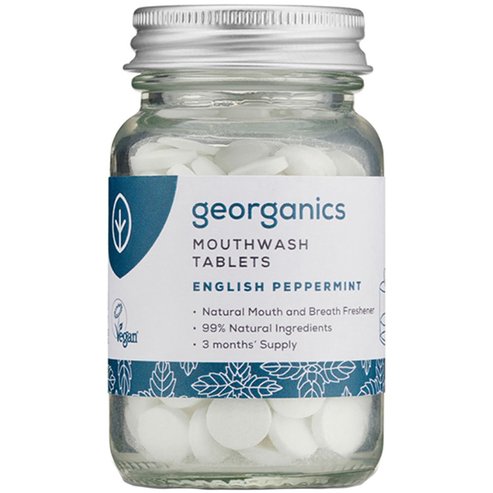 Georganics English Peppermint Mouthwash 180Tabs