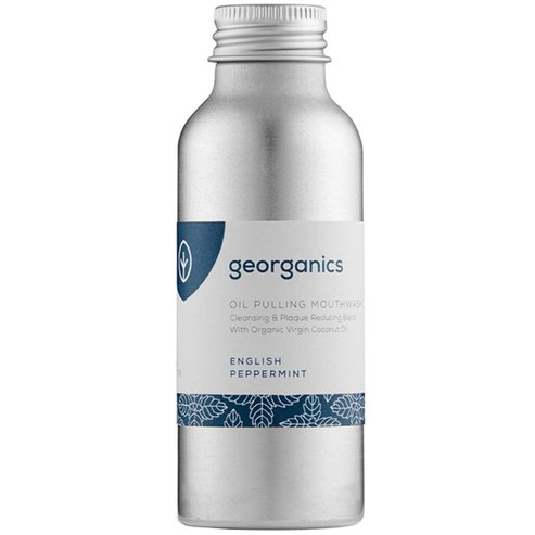 Georganics Oil Pulling Engish Peppermint Mouthwash 100ml