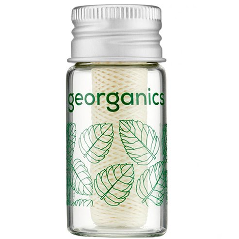 Georganics Spearmint Fluoride Free Plastic Free Dental Floss 50m