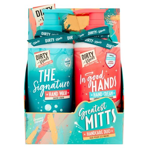 Dirty Works Good Greatest Mitts The Signature Hand Wash 300ml & In Good Hands Hand Cream 300ml
