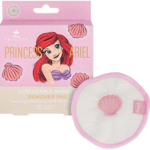 Mad Beauty Disney Princess Ariel Reusable Makeup Remover Pad 3 бр