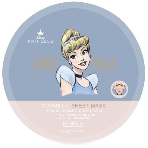 Mad Beauty Disney Princess Cinderella Cosmetic Sheet Mask Lavender код 99201, 1x25ml