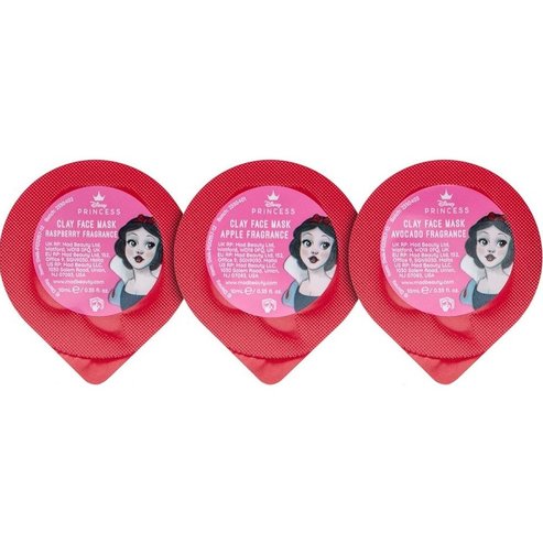 Mad Beauty Disney Princess Snow White Just One Bite Clay Face Mask Trio Код 99649, 3 бр