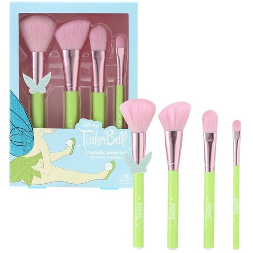 Mad Beauty Tinks Pixie Perfection Cosmetic Brush Set 4 бр