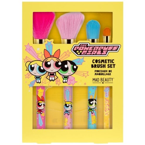 Mad Beauty Disney Powerpuff Girls Super Cute Cosmetic Brush 4 бр