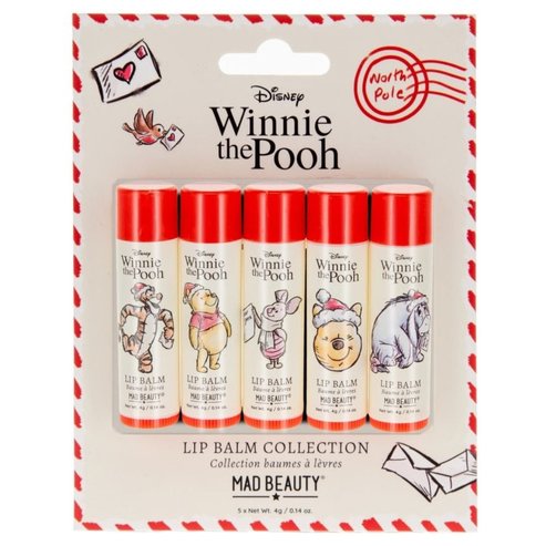 Mad Beauty Winnie The Pooh Festive Collection Lip Balm 5 бр