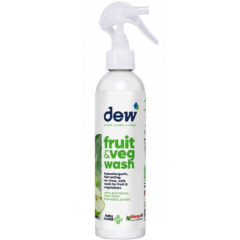 Dew Anti-Bacterial Not Toxic & Mineral Based Fruit & Veg Wash Дезинфекциращ почистващ спрей за плодове & зеленчуци с бързо действие срещу бактерии 250ml