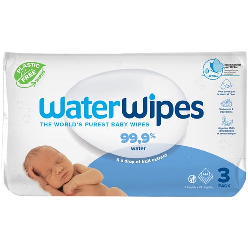 WaterWipes Baby Wipes 0m+, 144 бр (3x48 бр)