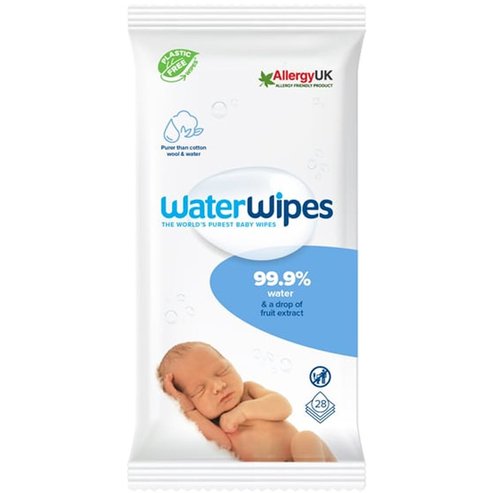 WaterWipes Sensitive+ Newborn & Baby Wipes 0m+, 28 бр