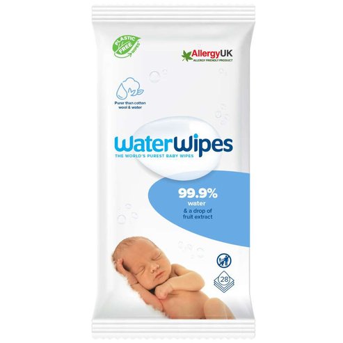 WaterWipes Baby Wipes 0m+, 28 бр