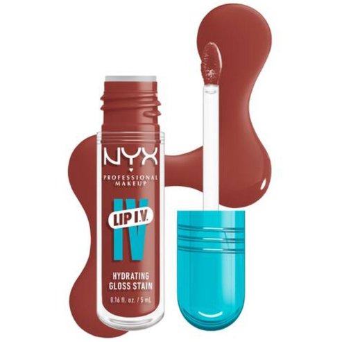Nyx Professional Makeup Lip Iv Hydrating Gloss Stain 12-часов хидратиращ крем за устни с богат блясък и интензивен цвят 5ml - 18 Drippin\' Nude