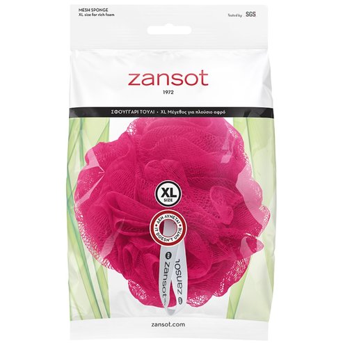 Zansot Mesh Sponge Extra Large 1 Τεμάχιο - Ρόζ