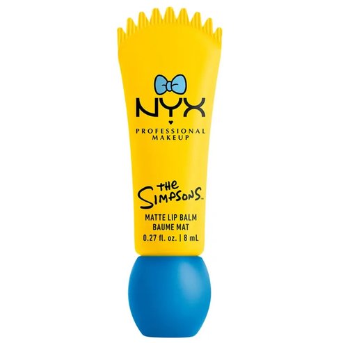 Nyx Professional Makeup The Simpsons Smushy Matte Lip Balm Хидратиращ балсам за устни за блясък и наситен цвят 8ml - Peekaboo Blue
