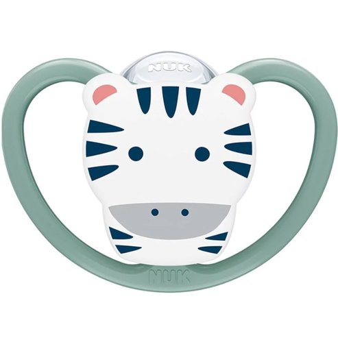 Nuk Space Silicone Soother 18-36m Светлозелен 1 брой, код 10739511