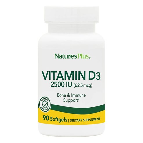 Natures Plus Подарък Vitamin D-3 2500iu 90 Softgels