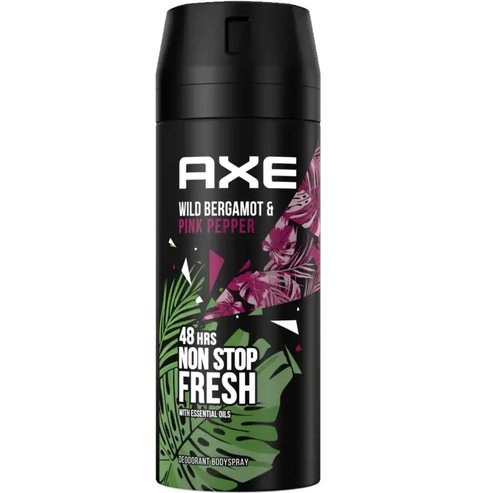 Axe Wild Bergamot & Pink Pepper 48h Non Stop Fresh Deodorant Body Spray 150ml