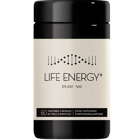 Natural Doctor Life Energy+ Хранителна добавка с рибозилникотинамид, прекурсорна форма на NAD+ за енергия на клетъчно ниво & възстановяване на ДНК 60veg.caps