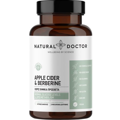 Natural Doctor Apple Cider Vinegar & Berberine 60veg.caps
