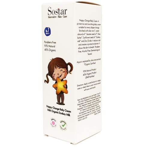 Sostar Крем при смяна на пелени с магарешко мляко 75 мл.