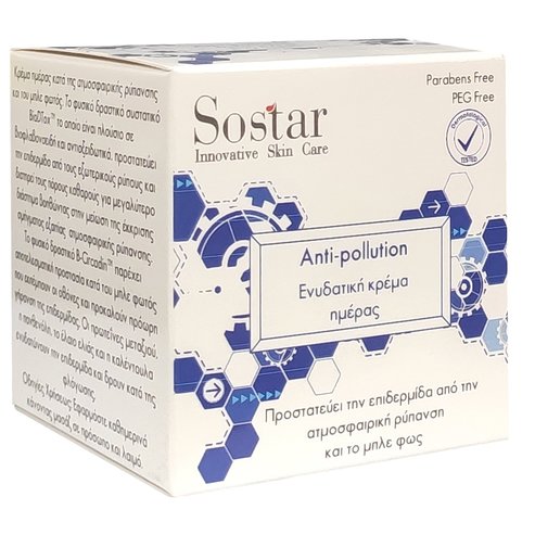 Sostar Anti-Pollution Овлажняващ дневен крем SPF30 50мл