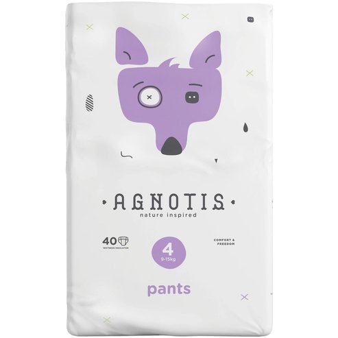 Agnotis Nature Ispired Pants No4 (9-15kg) Бебешки пелени гащи 40 бр