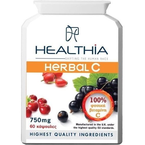 Healthia Herbal Vitamin C 750mg 60caps