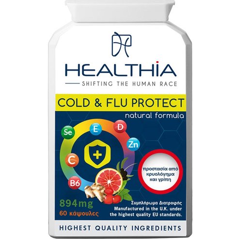 Healthia Cold & Flu Protect 894mg 60caps